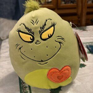 Squishmallows Grinch with Heart 5 Inch How the Grinch Stole Christmas Plush New